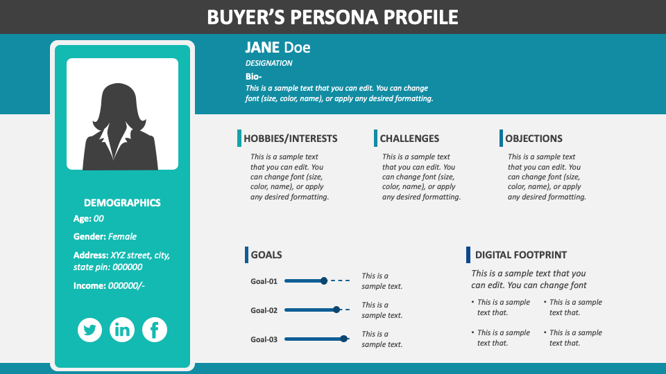 Buyer Persona PowerPoint and Google Slides Template PPT Slides