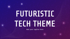Futuristic Tech Theme - Slide 1