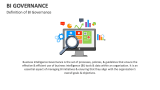 Definition of BI Governance - Slide 1