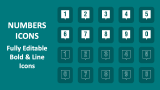 Numbers Icons - Slide 1