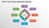 Eight Text Fields Arround Square - Slide 1