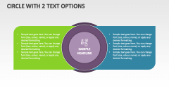 Circle with 2 Text Options - Slide 1
