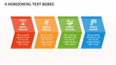 4 Horizontal Text Boxes - Slide 1
