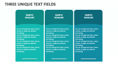Three Unique Text Fields - Slide 1