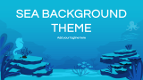 Sea Background Theme - Slide 1