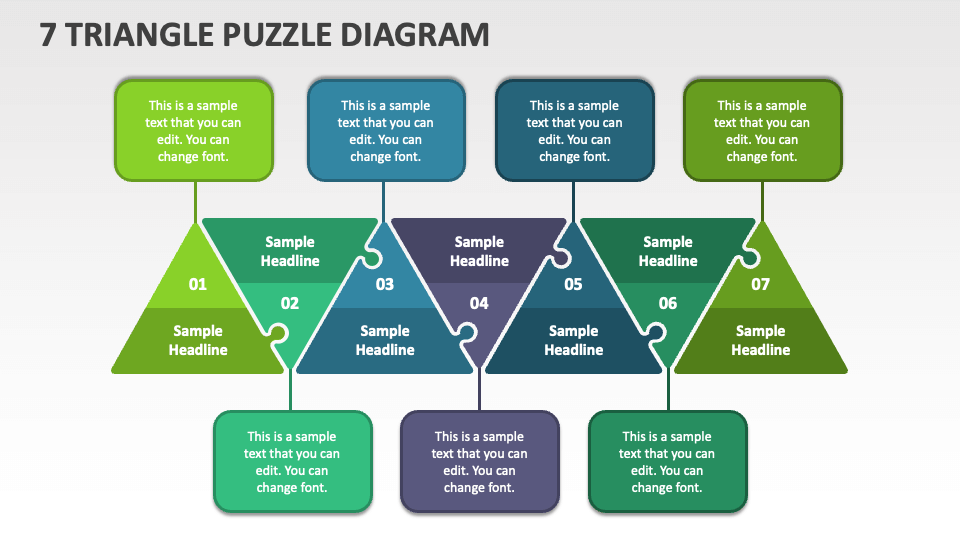 7 Triangle Puzzle Diagram - Slide 1