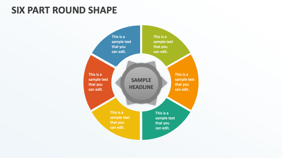 Six Part Round Shape - Slide 1