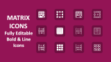 Matrix Icons for Google Slides and PowerPoint
