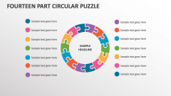 Fourteen Part Circular Puzzle - Slide 1