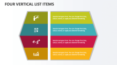 Four Vertical List Items - Slide 1