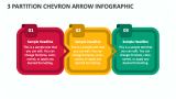 3 Partition Chevron Arrow Infographic - Slide 1