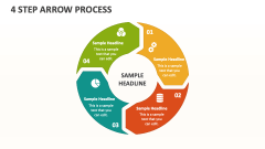 4 Step Arrow Process - Slide 1