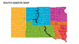 South Dakota Map - Slide 1