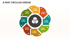 8 Part CIrcular Arrow - Slide 1
