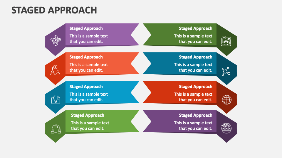 Staged Approach PowerPoint and Google Slides Template PPT Slides
