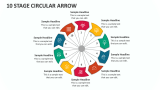 10 Stage Circular Arrow - Slide 1