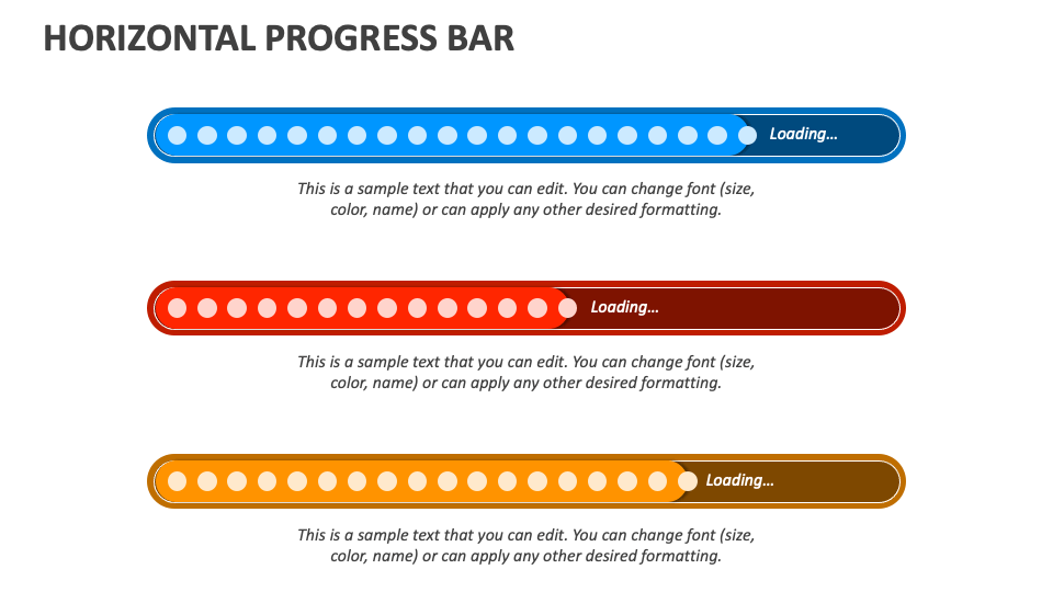 Horizontal Progress Bar PowerPoint and Google Slides Template PPT Slides