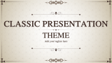 Classic Presentation Theme - Slide 1