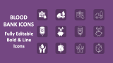 Blood Bank Icons - Slide 1