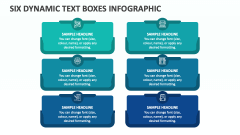 Six Dynamic Text Boxes Infographic - Slide 1