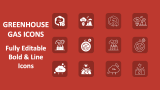 Greenhouse Gas Icons - Slide 1
