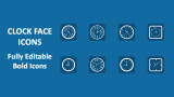 Clock Face Icons - Slide 1