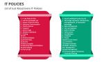 List of Just About Every IT Policies - Slide 13