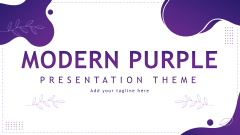 Modern Purple Presentation - Slide 1
