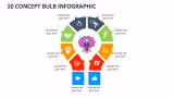 10 Concept Bulb Infographic - Slide 1