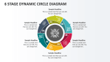 6 Stage Dynamic Circle Diagram - Slide 1
