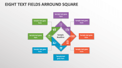 Eight Text Fields Arround Square - Slide 1