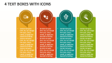 4 Text Boxes with Icons - Slide 1