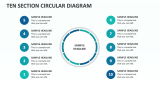 Ten Section Circular Diagram - Slide 1