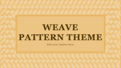 Weave Pattern Theme - Slide 1