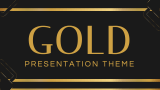 Gold Presentation Theme - Slide 1
