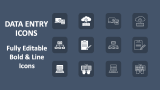 Data Entry Icons - Slide 1