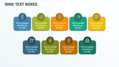 Nine Text Boxes - Slide 1