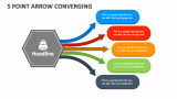 5 Point Arrow Converging - Slide 1