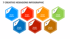 7 Creative Hexagons Infographic - Slide 1