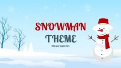 snowman theme - Slide 1