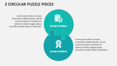 2 Circular Puzzle Pieces - Slide 1