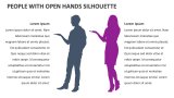 People with Open Hands Silhouette - Slide 3