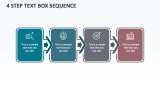 4 Step Text Box Sequence - Slide 1