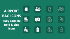 Airport Bag Icons - Slide 1