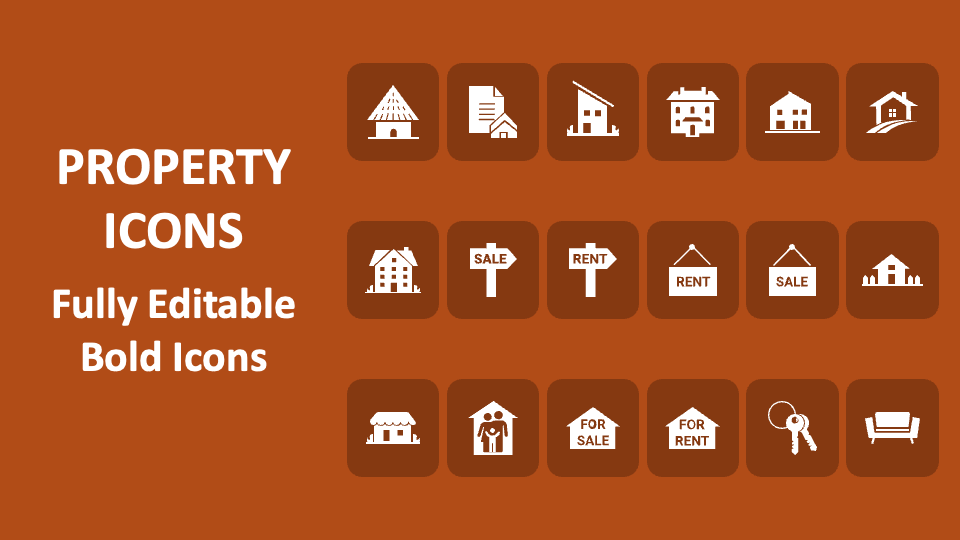 Property Icons for Google Slides and PowerPoint