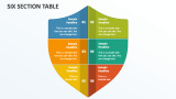 Six Section Table - Slide 1