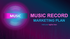 Music Record Marketing Plan - Slide 1