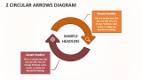 2 Circular Arrows Diagram - Slide 1