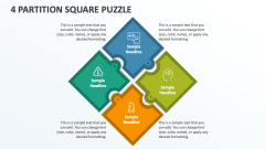 4 Partition Square Puzzle - Slide 1