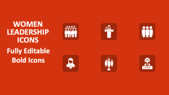 Women Leadership Icons - Slide 1
